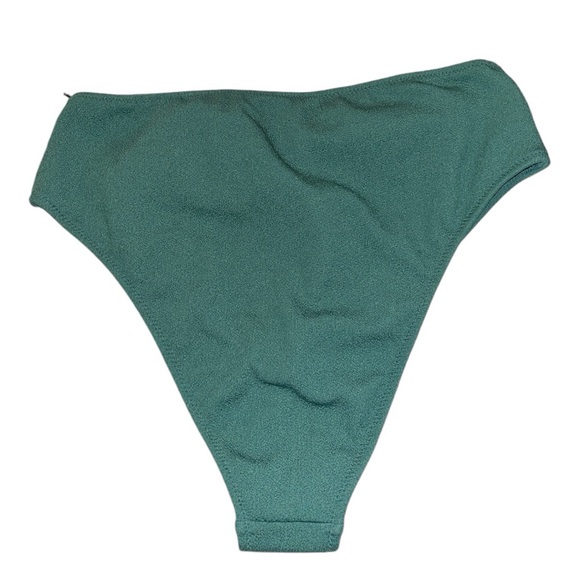 Shade & Shore Lightly Lined Twist-Front Crepe Textured Bandeau Bikini Set - Picture 9 of 10